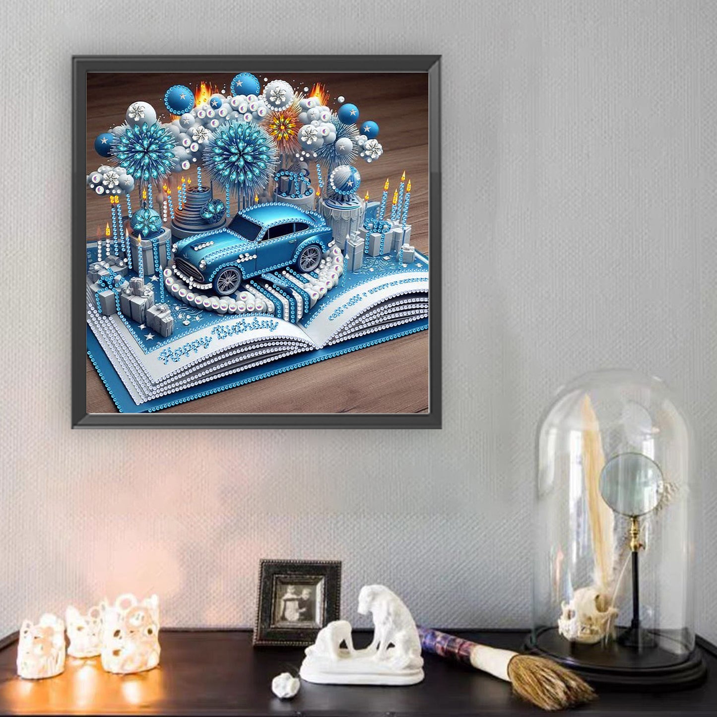 Dreamy Cars Books - Special Shaped Drill Diamond Painting 30*30CM