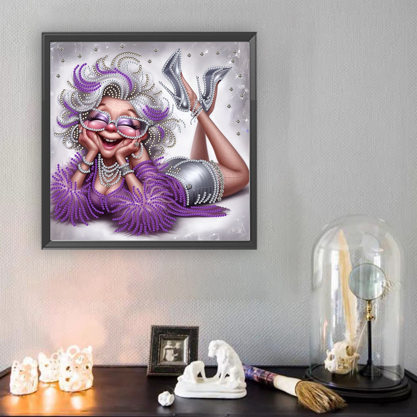 Cute Grandma - Special Shaped Drill Diamond Painting 30*30CM