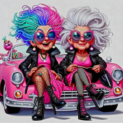 Cute Grandma - Special Shaped Drill Diamond Painting 30*30CM