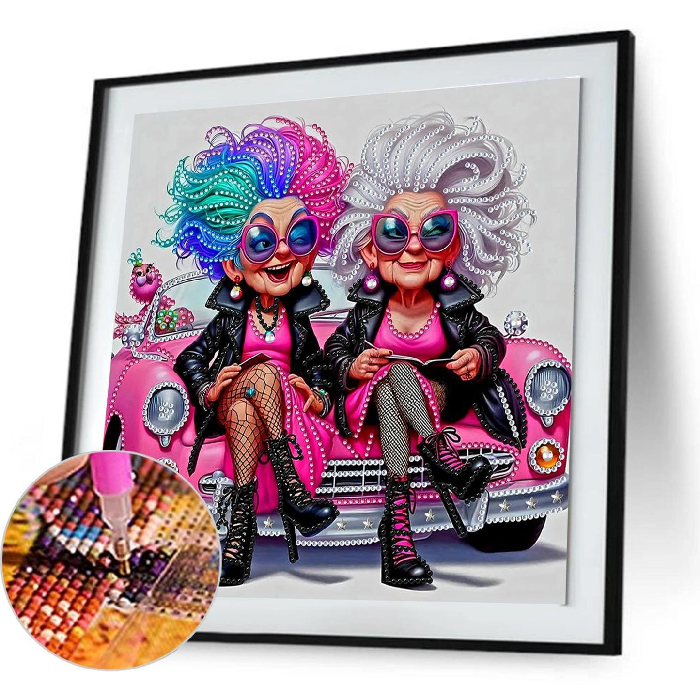 Cute Grandma - Special Shaped Drill Diamond Painting 30*30CM