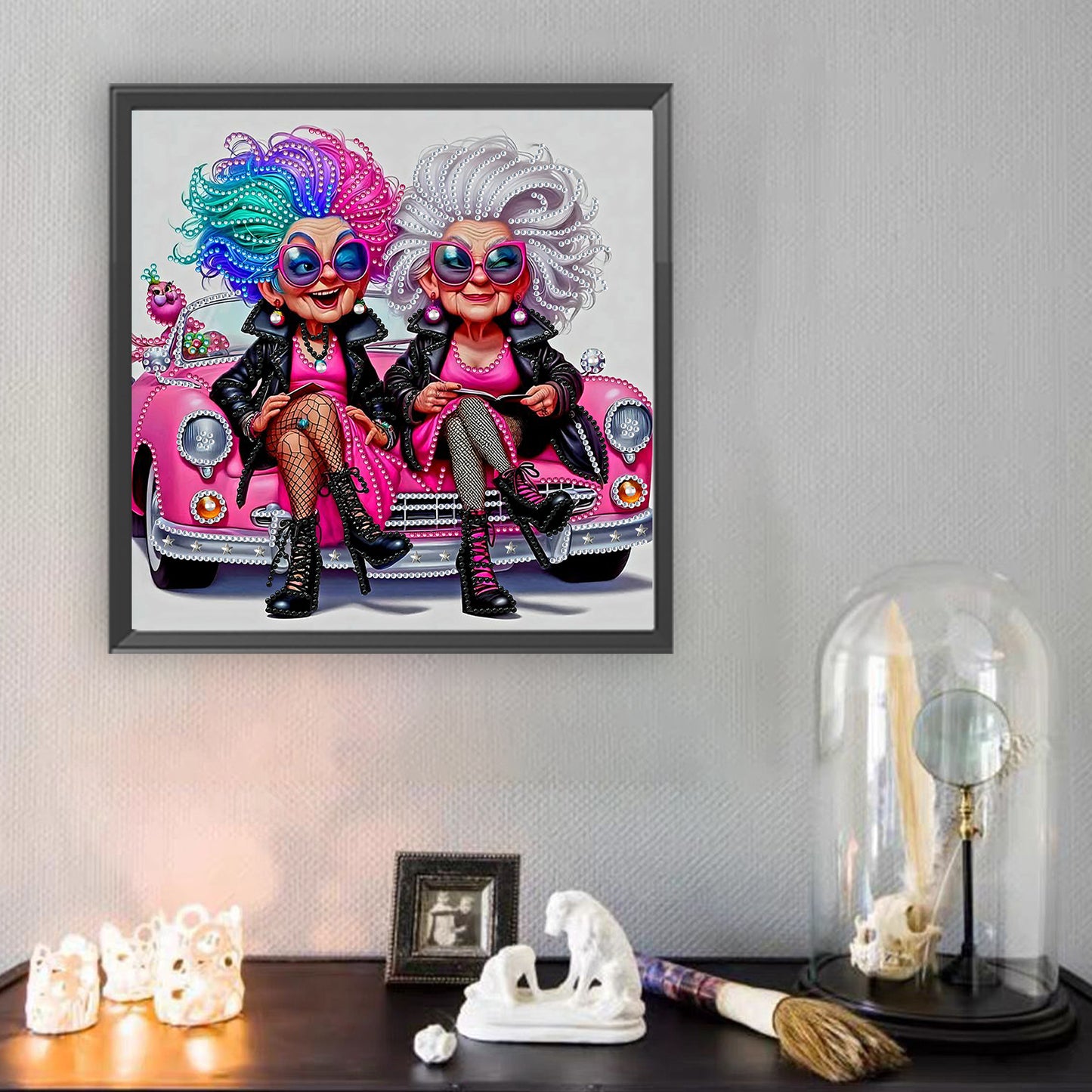 Cute Grandma - Special Shaped Drill Diamond Painting 30*30CM