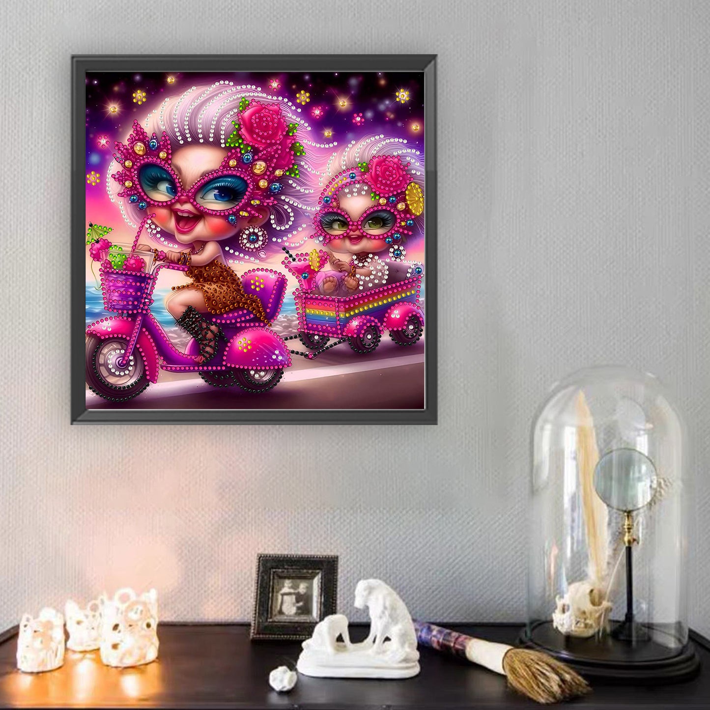 Cute Old Lady - Special Shaped Drill Diamond Painting 30*30CM