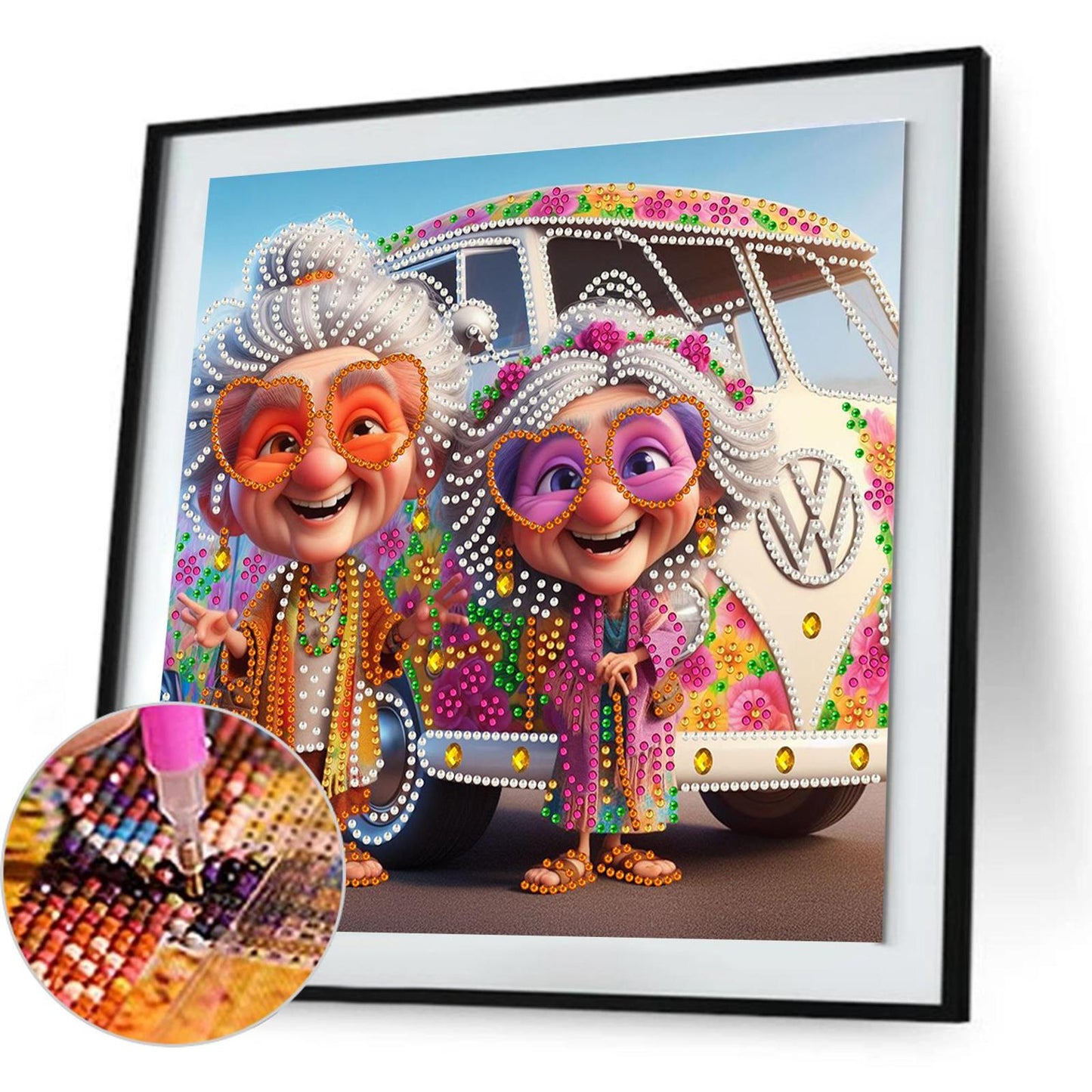 Cute Grandma - Special Shaped Drill Diamond Painting 30*30CM