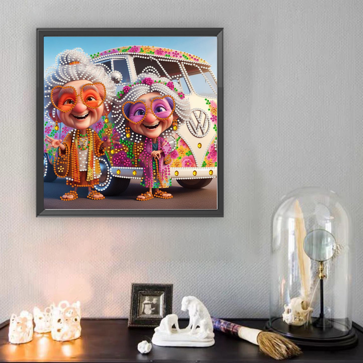 Cute Grandma - Special Shaped Drill Diamond Painting 30*30CM