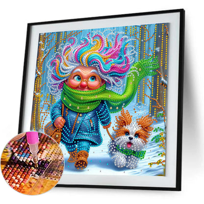 Cute Grandma - Special Shaped Drill Diamond Painting 30*30CM