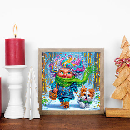 Cute Grandma - Special Shaped Drill Diamond Painting 30*30CM