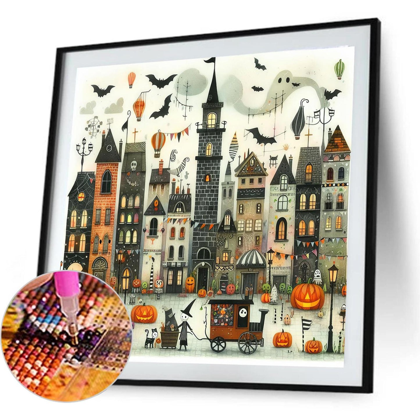 Halloween Street - Full Round Drill Diamond Painting 40*40CM