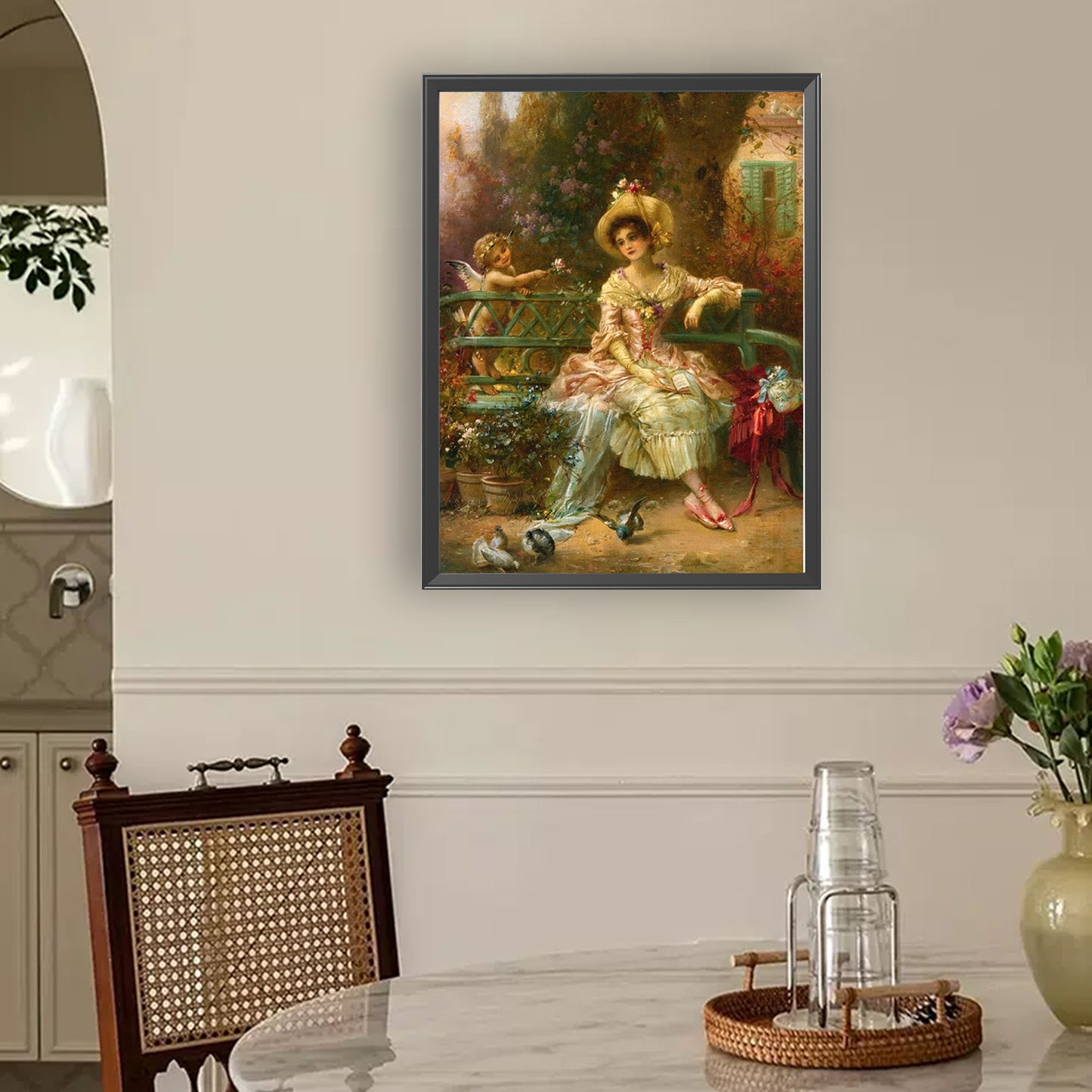 Vintage Girl - Full Round Drill Diamond Painting 30*40CM
