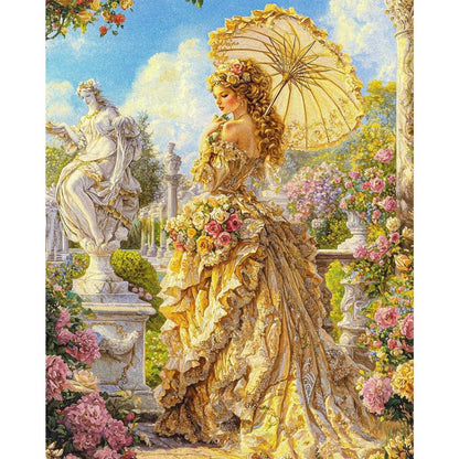 Victorian Girl - Full Round Drill Diamond Painting 40*50CM