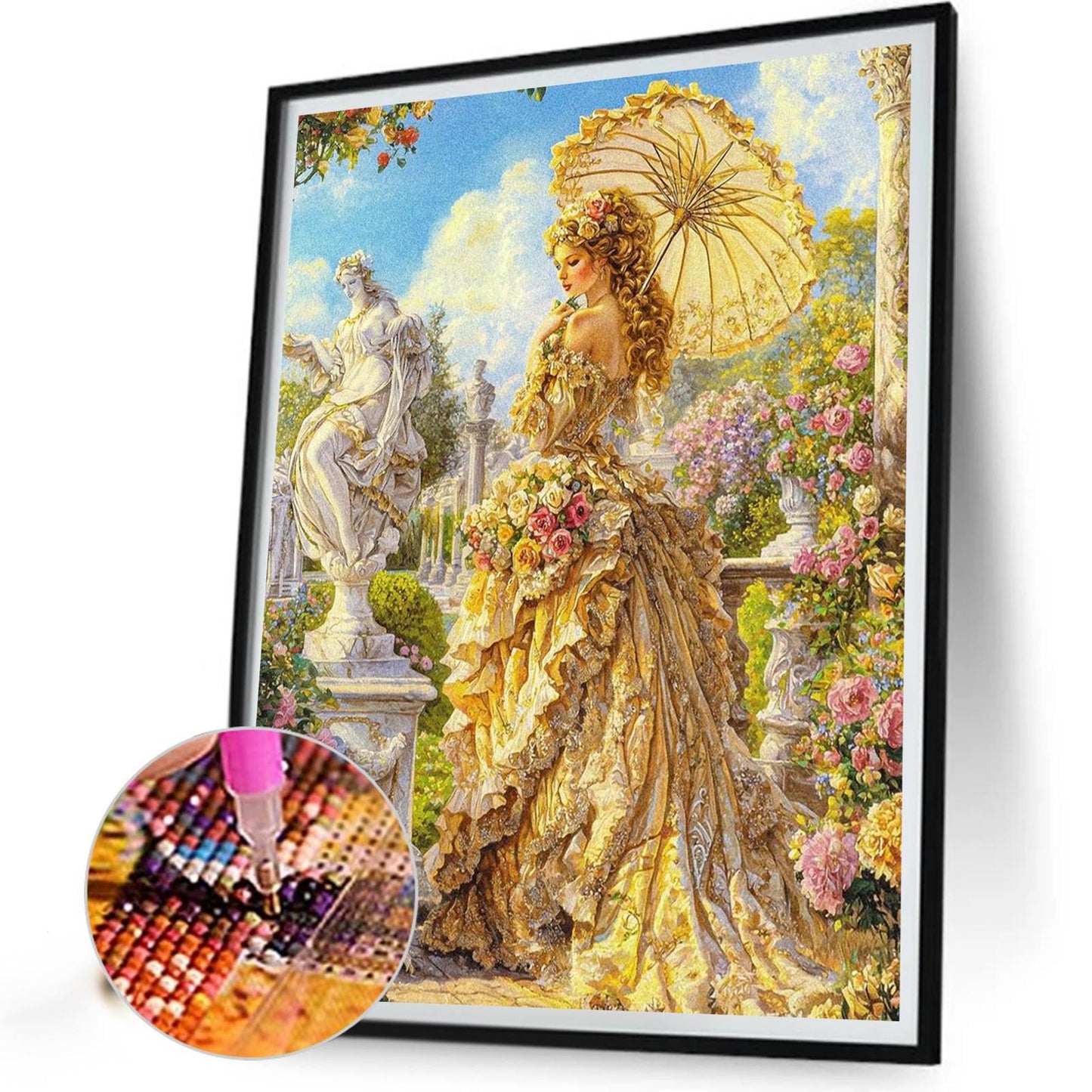 Victorian Girl - Full Round Drill Diamond Painting 40*50CM