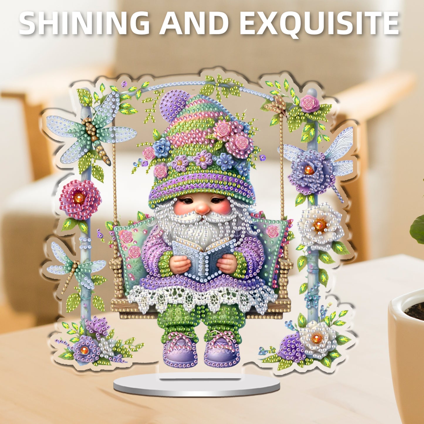 Goblin DIY 2D Flat Print Acrylic Desktop Diamond Art Kits 24x22cm Desktop Decor