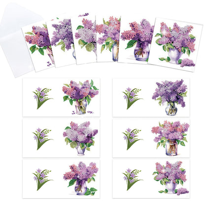 12Pcs Bouquet DIY Diamond Painting Greeting Cards for Adult Holiday Gifts