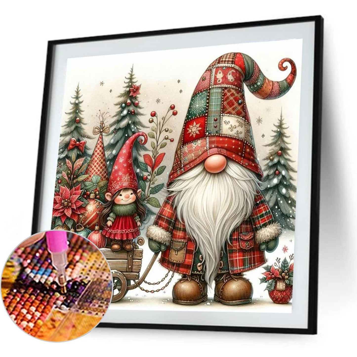 Christmas Elf - Full Square Drill Diamond Painting 40*40CM
