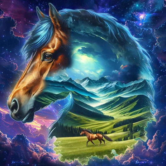 Horse - Full Square Drill Diamond Painting 40*40CM