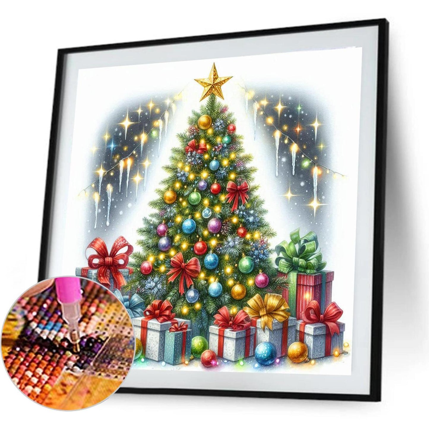 Christmas Tree - Full Round Drill Diamond Painting 40*40CM