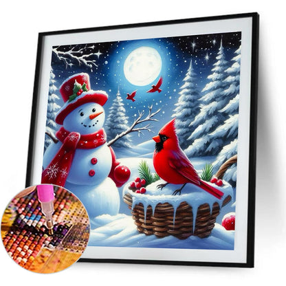 Snowman - Full Round Drill Diamond Painting 40*40CM