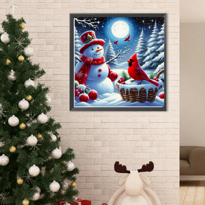 Snowman - Full Round Drill Diamond Painting 40*40CM