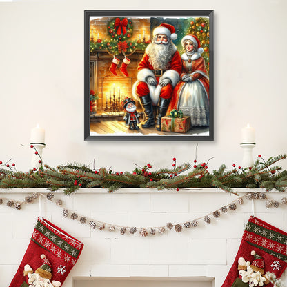 Santa Claus - Full Round Drill Diamond Painting 40*40CM