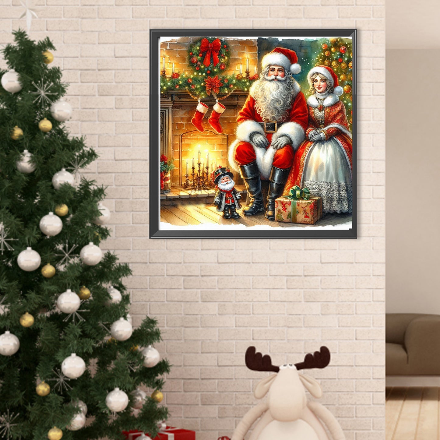 Santa Claus - Full Round Drill Diamond Painting 40*40CM