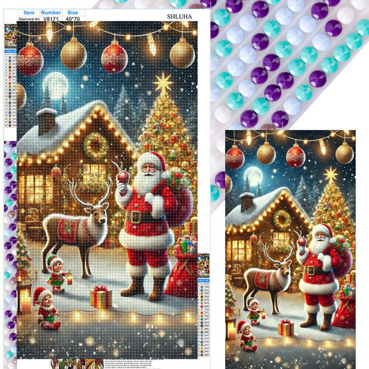 Santa Claus - Full Round Drill Diamond Painting 40*70CM