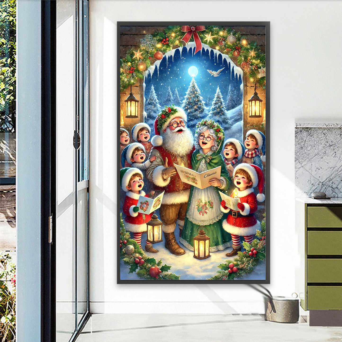 Christmas Atmosphere - Full Round Drill Diamond Painting 40*70CM