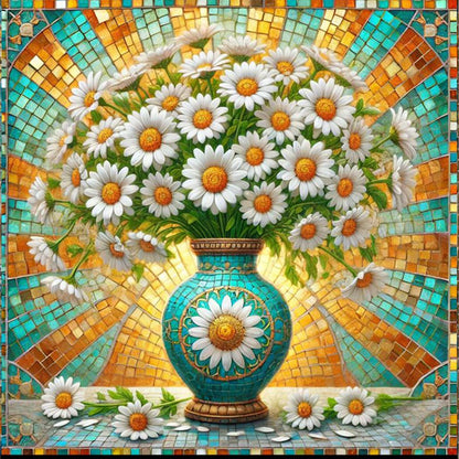 Daisy - Full Square Drill Diamond Painting 40*40CM