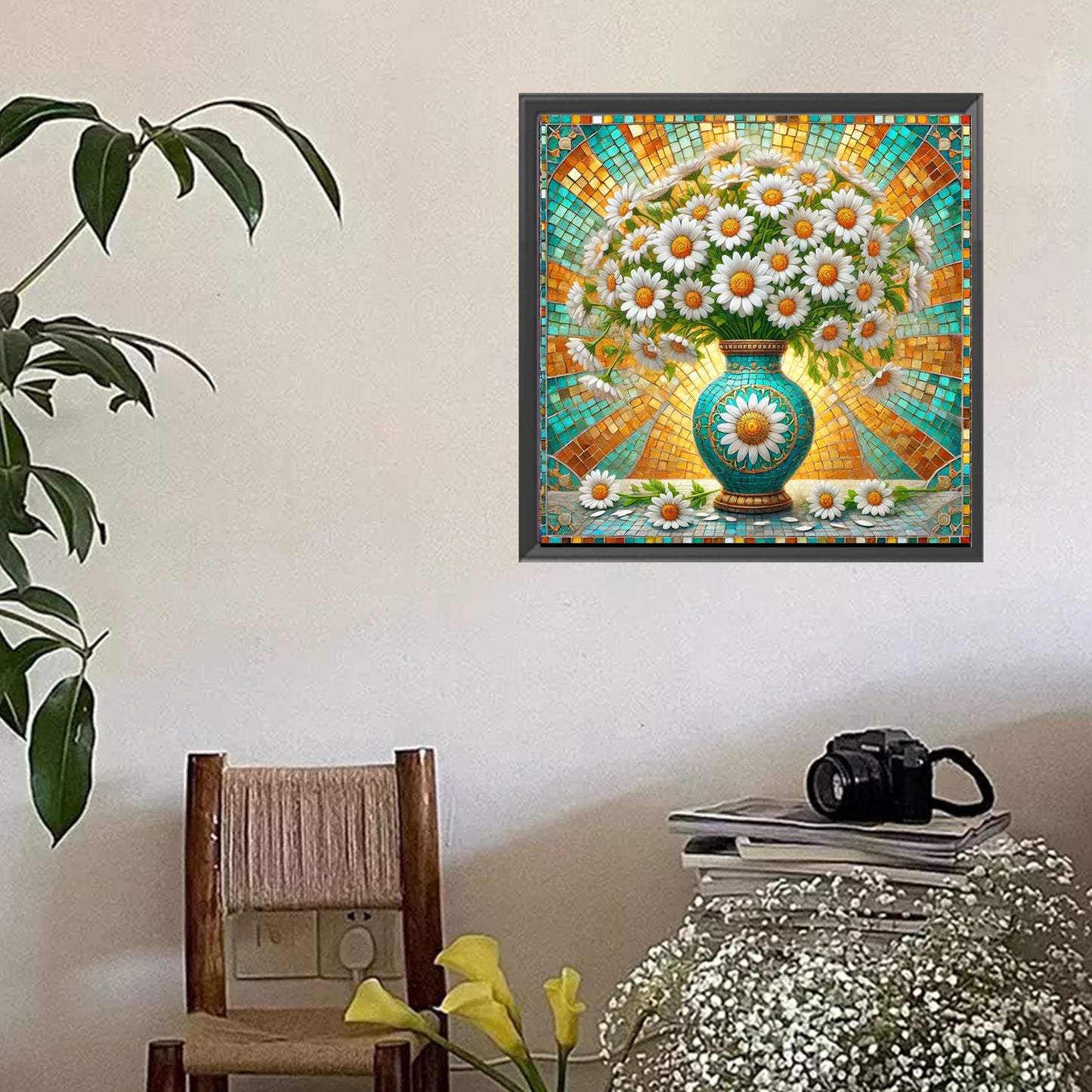 Daisy - Full Square Drill Diamond Painting 40*40CM