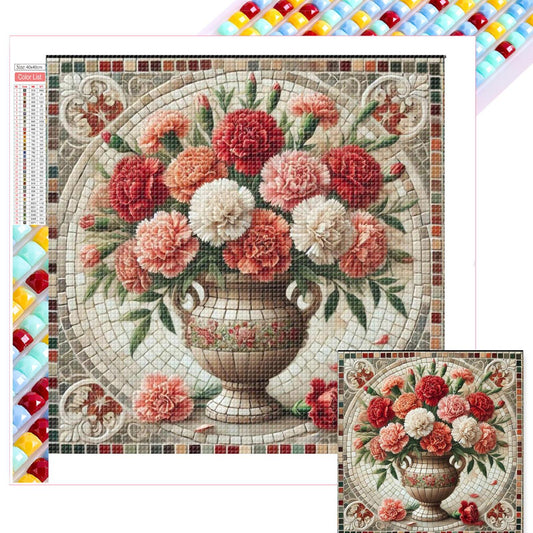 Hibiscus - Full Square Drill Diamond Painting 40*40CM