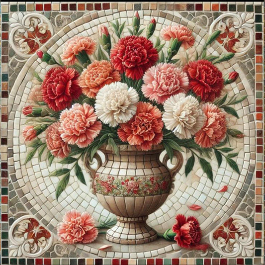 Hibiscus - Full Square Drill Diamond Painting 40*40CM