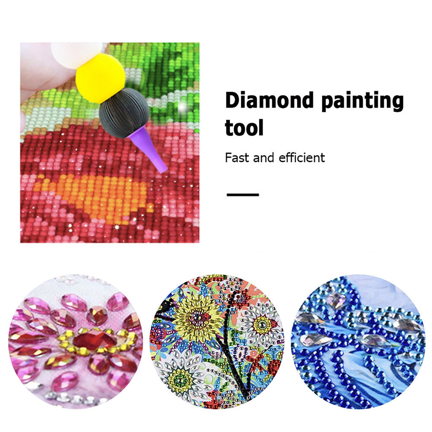 5D Diamond Painting Pen Kit Diamond Art Pen for DIY Diamond Art (8 Colors)