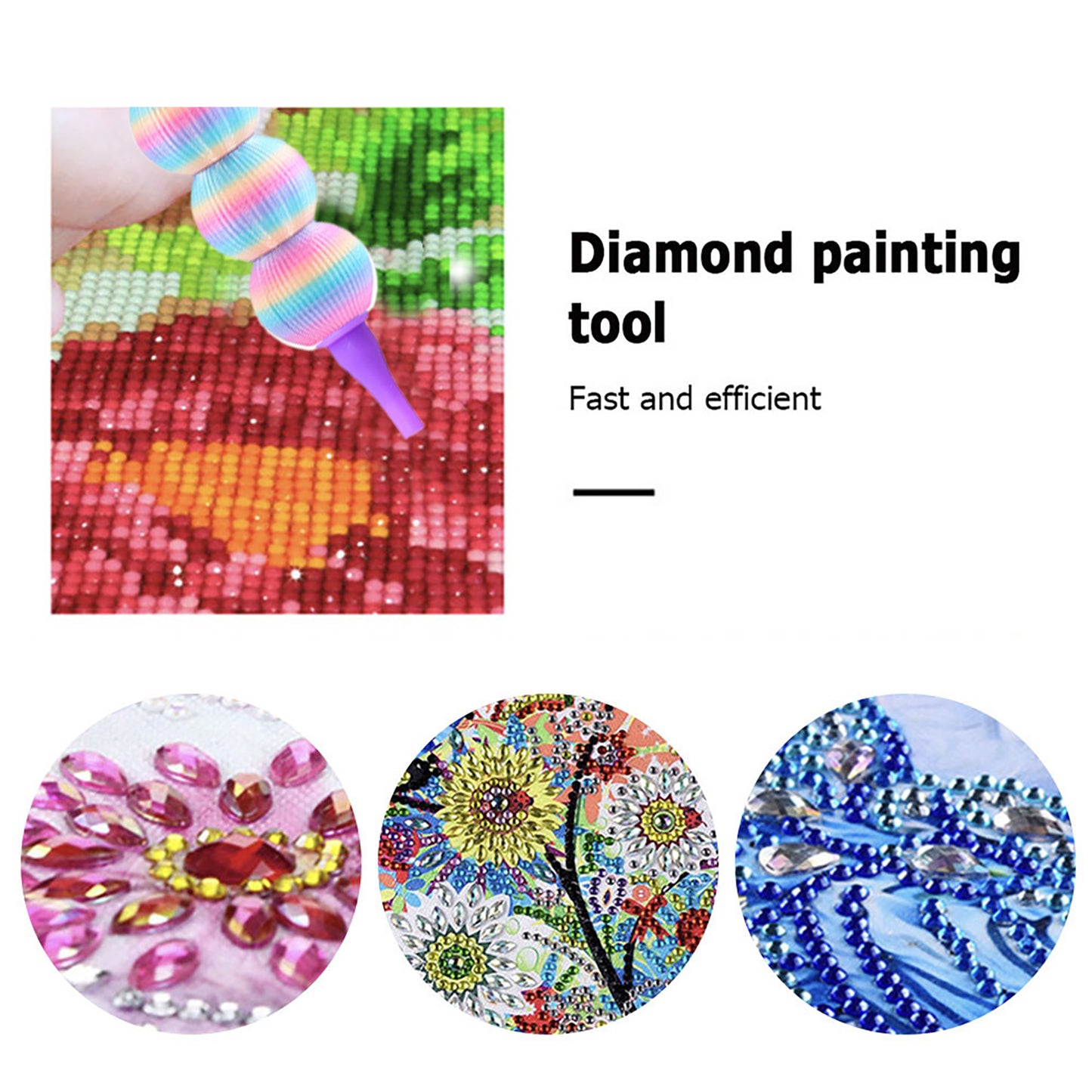 5D Diamond Painting Pen Kit Diamond Art Pen for DIY Diamond Art (Colorful)