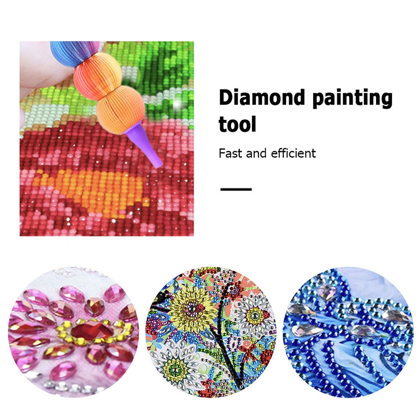 5D Diamond Painting Pen Kit Diamond Art Pen for DIY Diamond Art (4 Colors)
