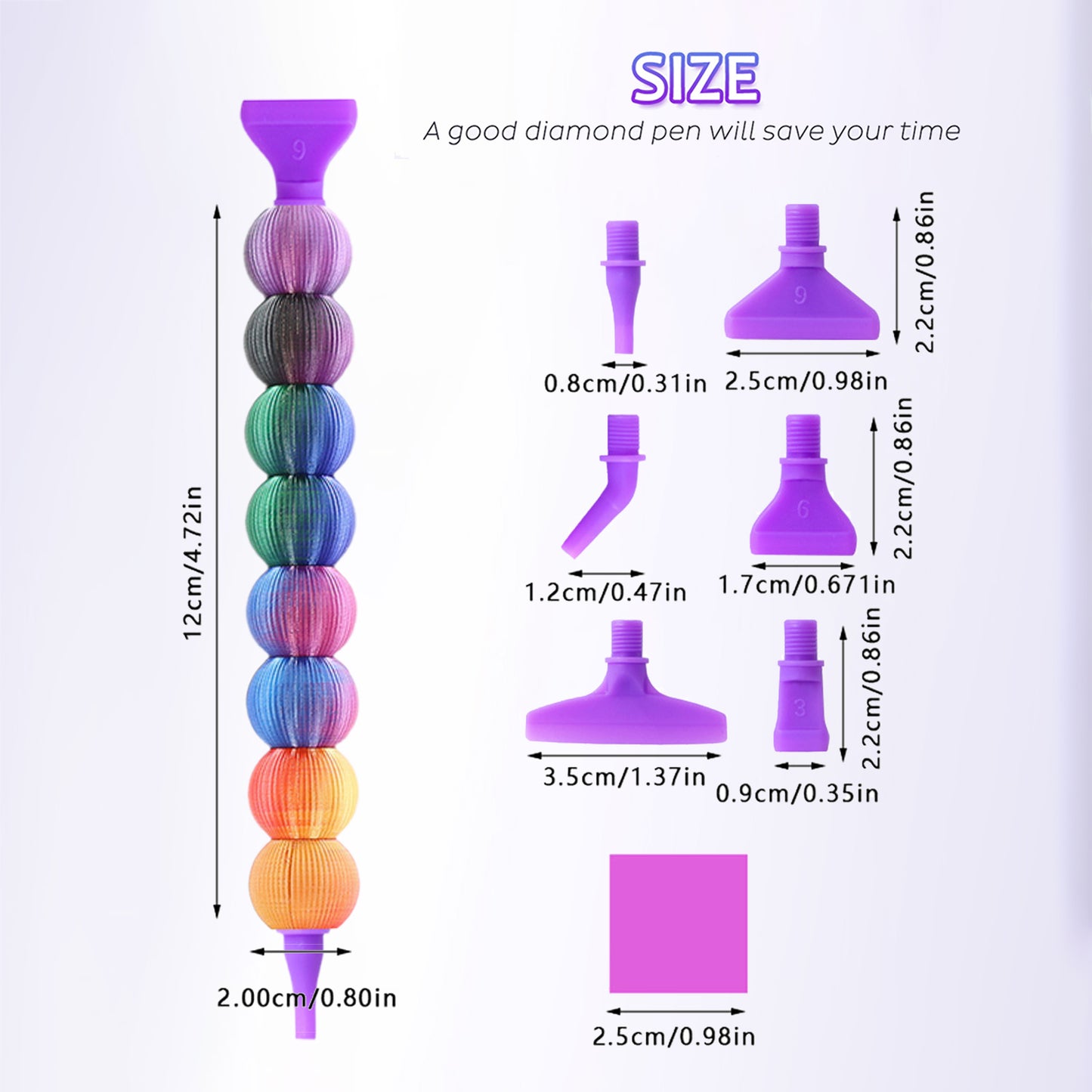 5D Diamond Painting Pen Kit Diamond Art Pen for DIY Diamond Art (4 Colors)