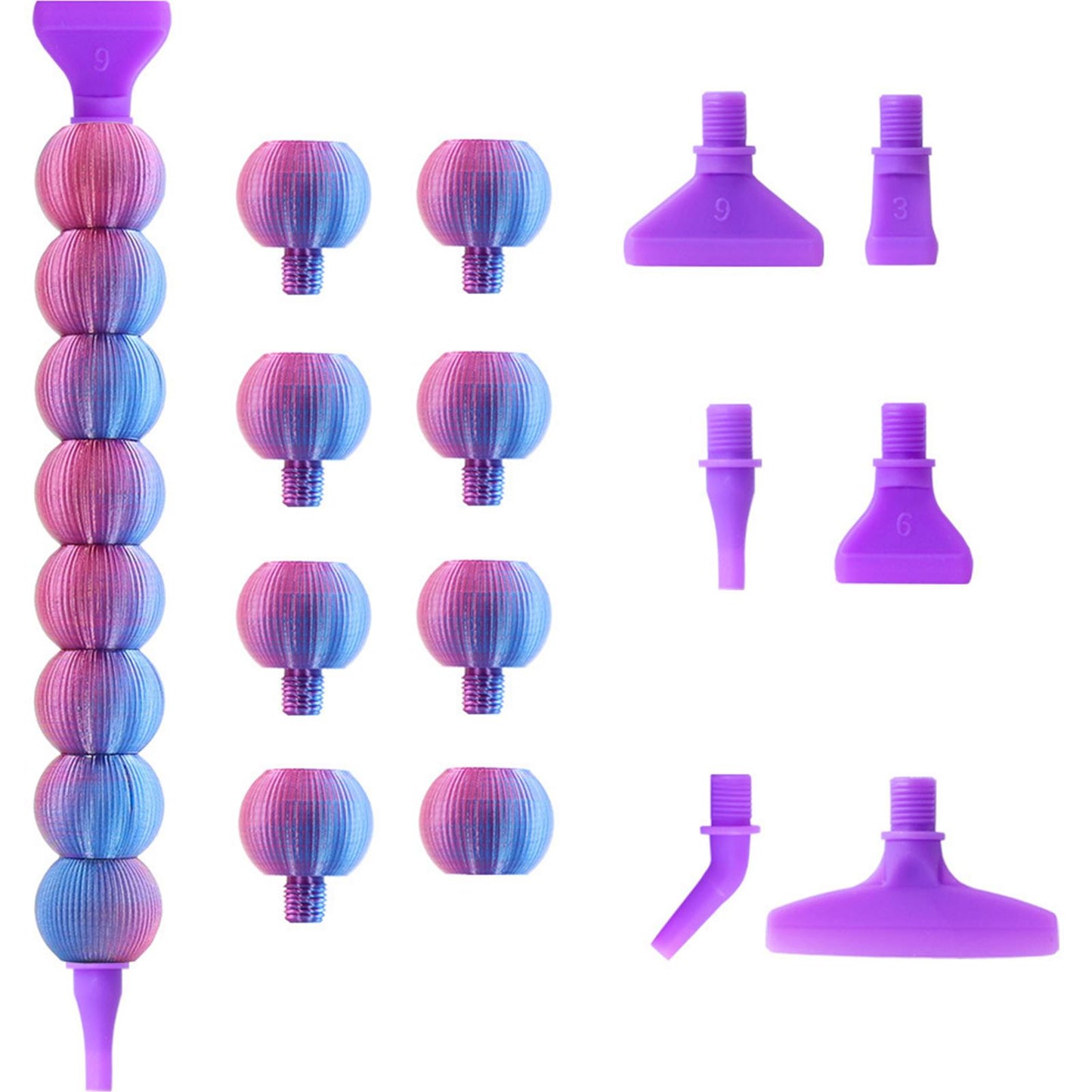 5D Diamond Painting Pen Kit Diamond Art Pen for DIY Diamond Art (Blue Purple)