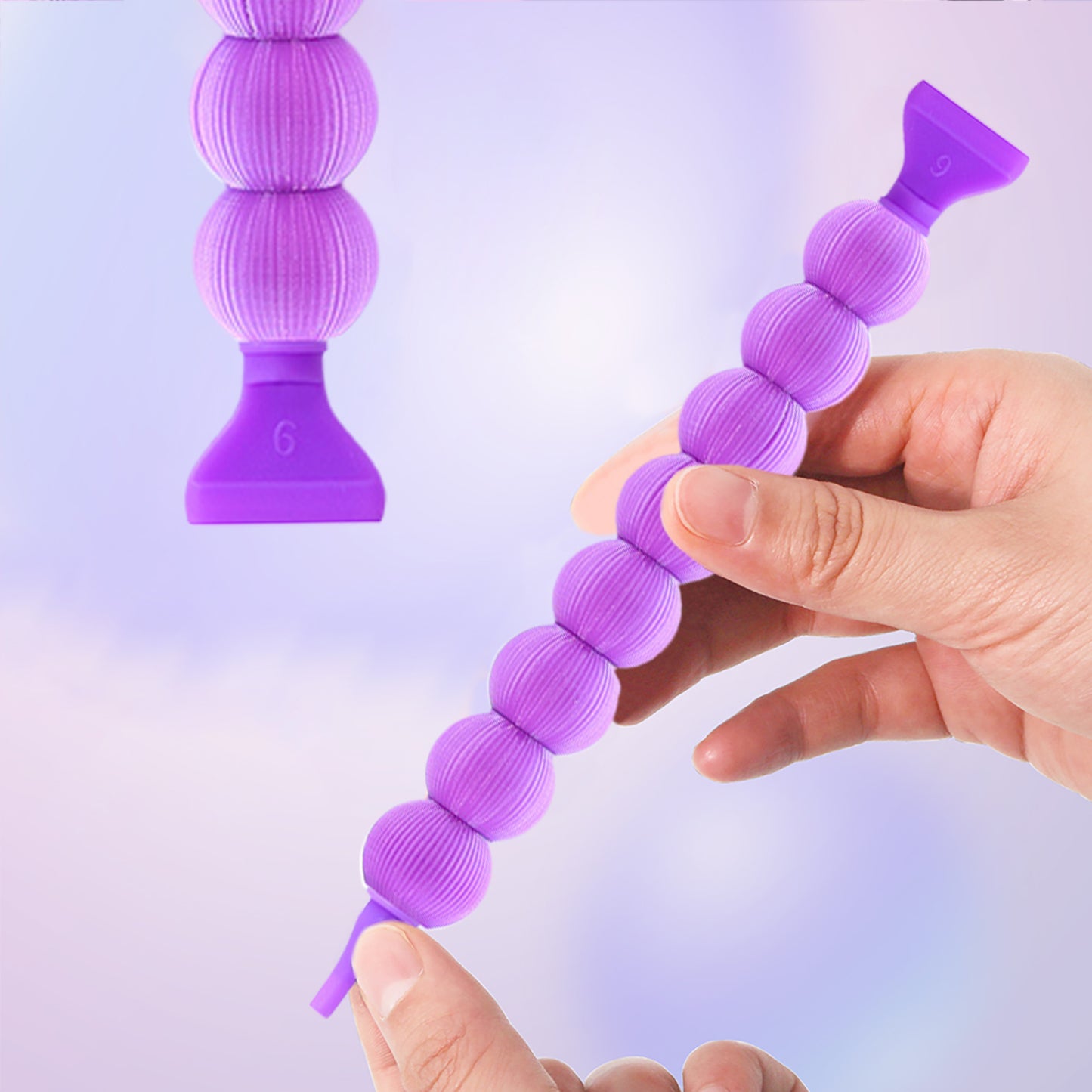 5D Diamond Painting Pen Kit Diamond Art Pen for DIY Diamond Art Tools (Purple)