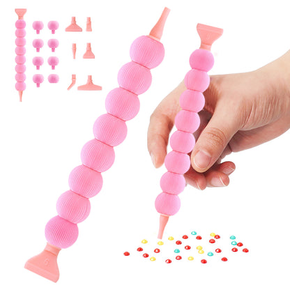 5D Diamond Painting Pen Kit Diamond Art Pen for DIY Diamond Art Tools (Pink)