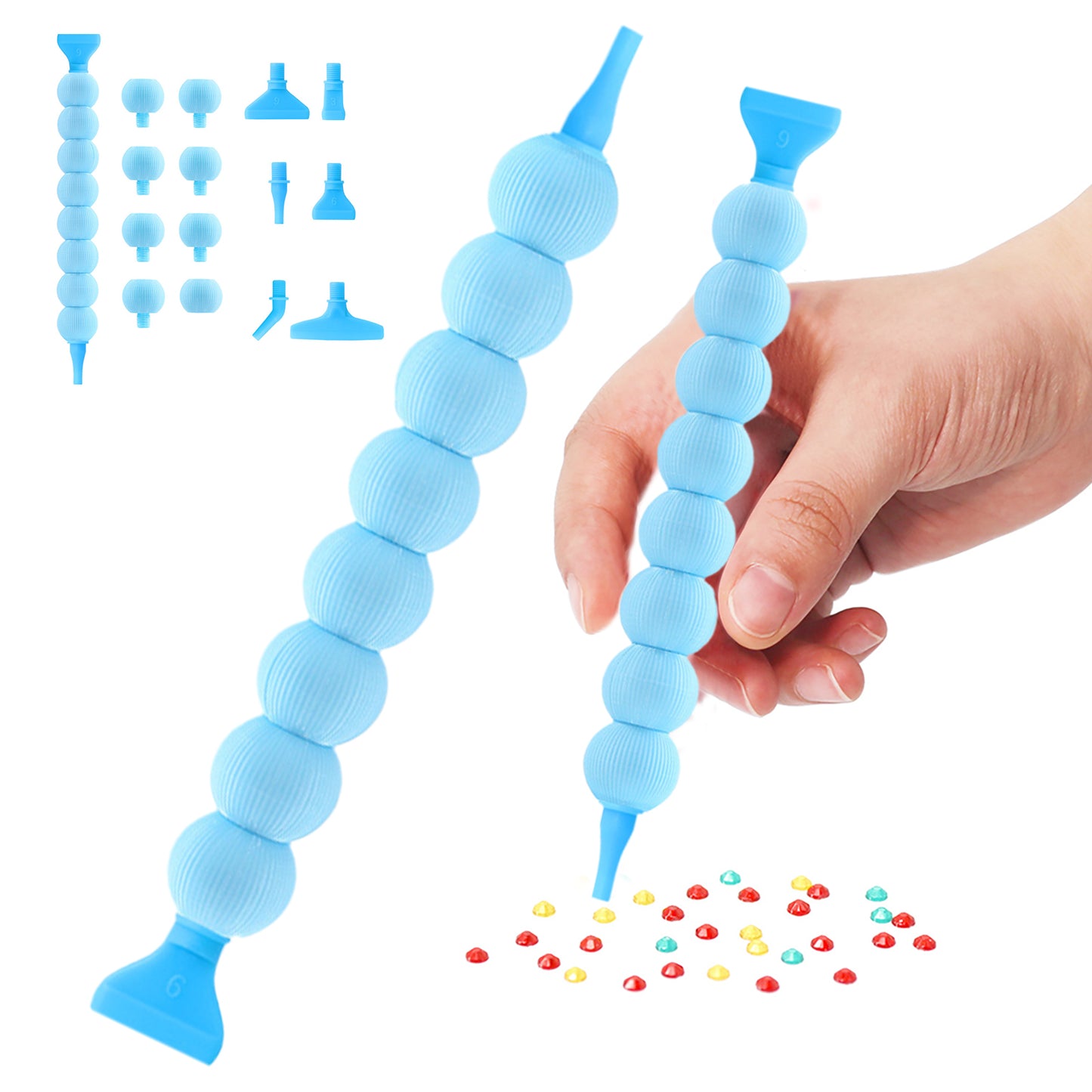 5D Diamond Painting Pen Kit Diamond Art Pen for DIY Diamond Art Tools (Blue)