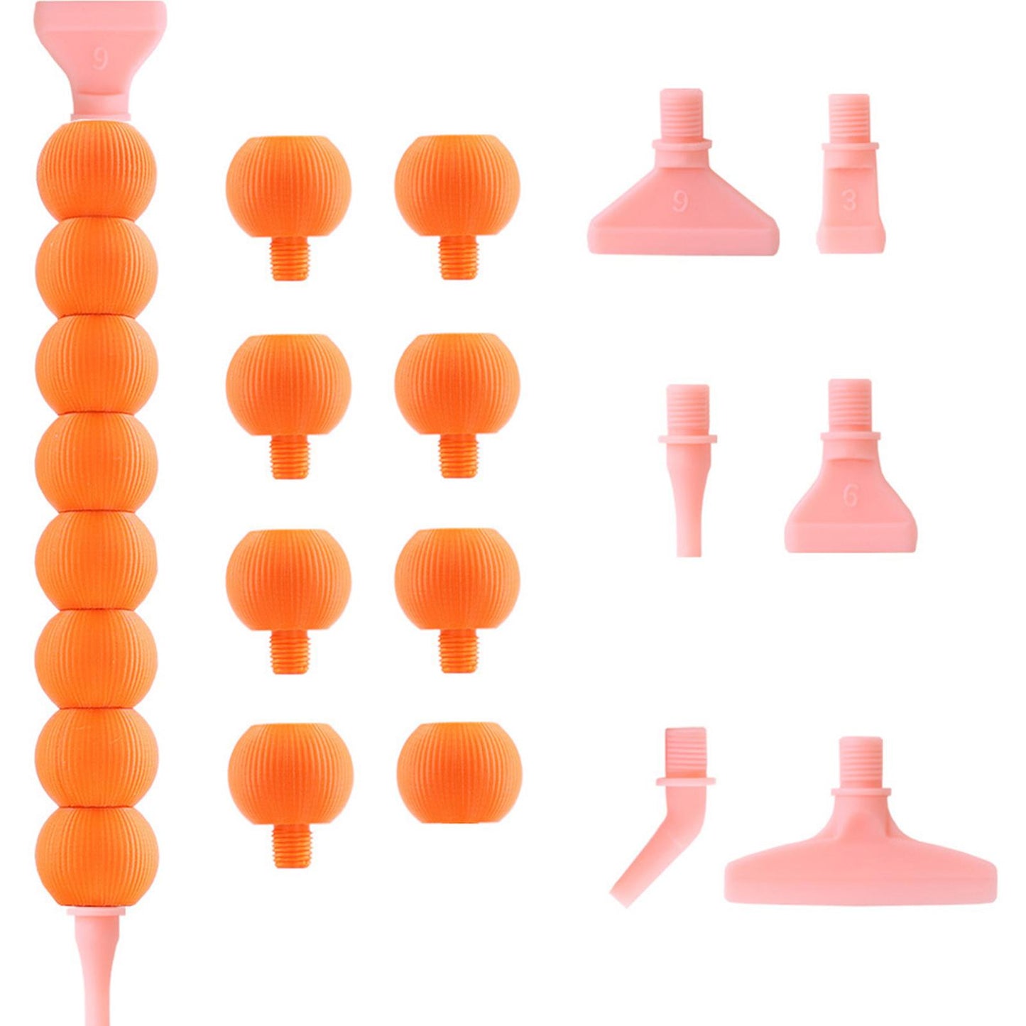 5D Diamond Painting Pen Kit Diamond Art Pen for DIY Diamond Art Tools (Orange)