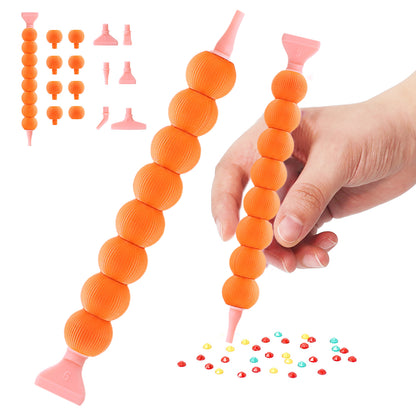 5D Diamond Painting Pen Kit Diamond Art Pen for DIY Diamond Art Tools (Orange)