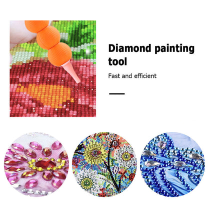5D Diamond Painting Pen Kit Diamond Art Pen for DIY Diamond Art Tools (Orange)