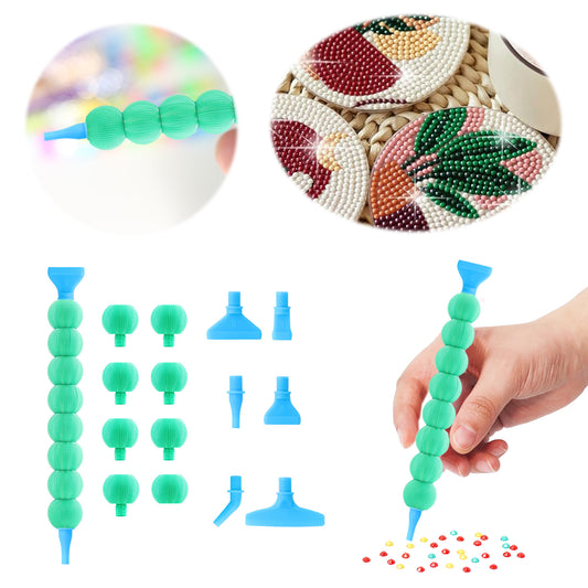 5D Diamond Painting Pen Kit Diamond Art Pen for DIY Diamond Art Tools (Green)