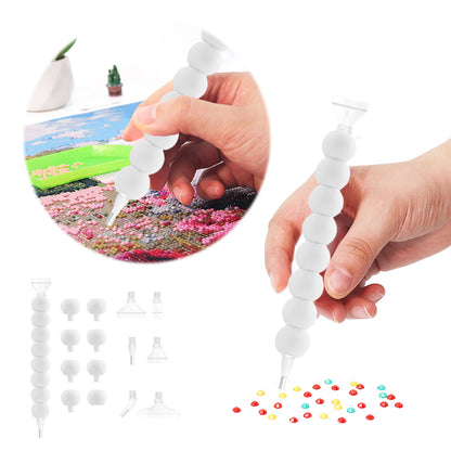 5D Diamond Painting Pen Kit Diamond Art Pen for DIY Diamond Art Tools (White)