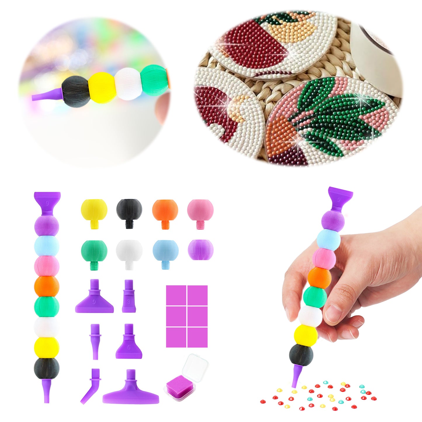 Diamond Painting Pen Diamond Art Pen 5D Diamond Painting Tools (8 Colors)