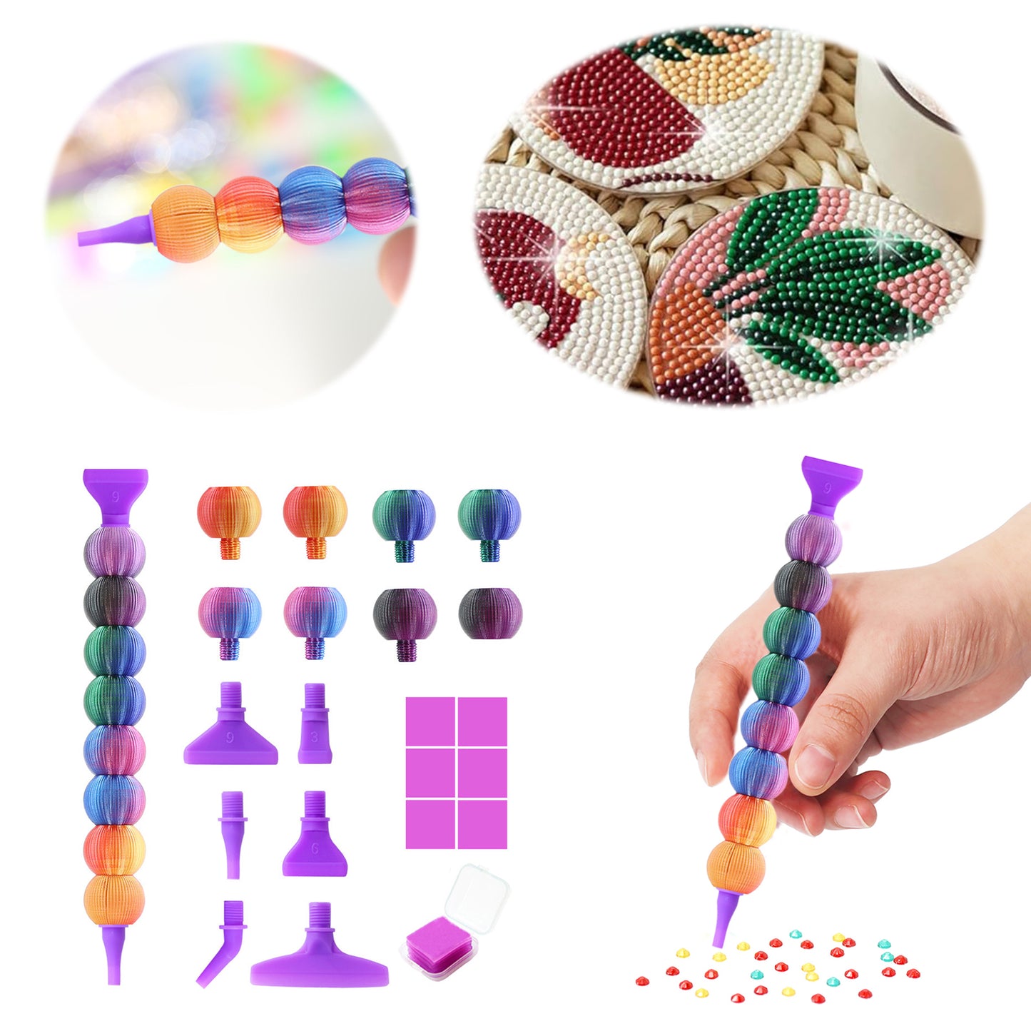 Diamond Painting Pen Diamond Art Pen 5D Diamond Painting Tools (4 Colors)