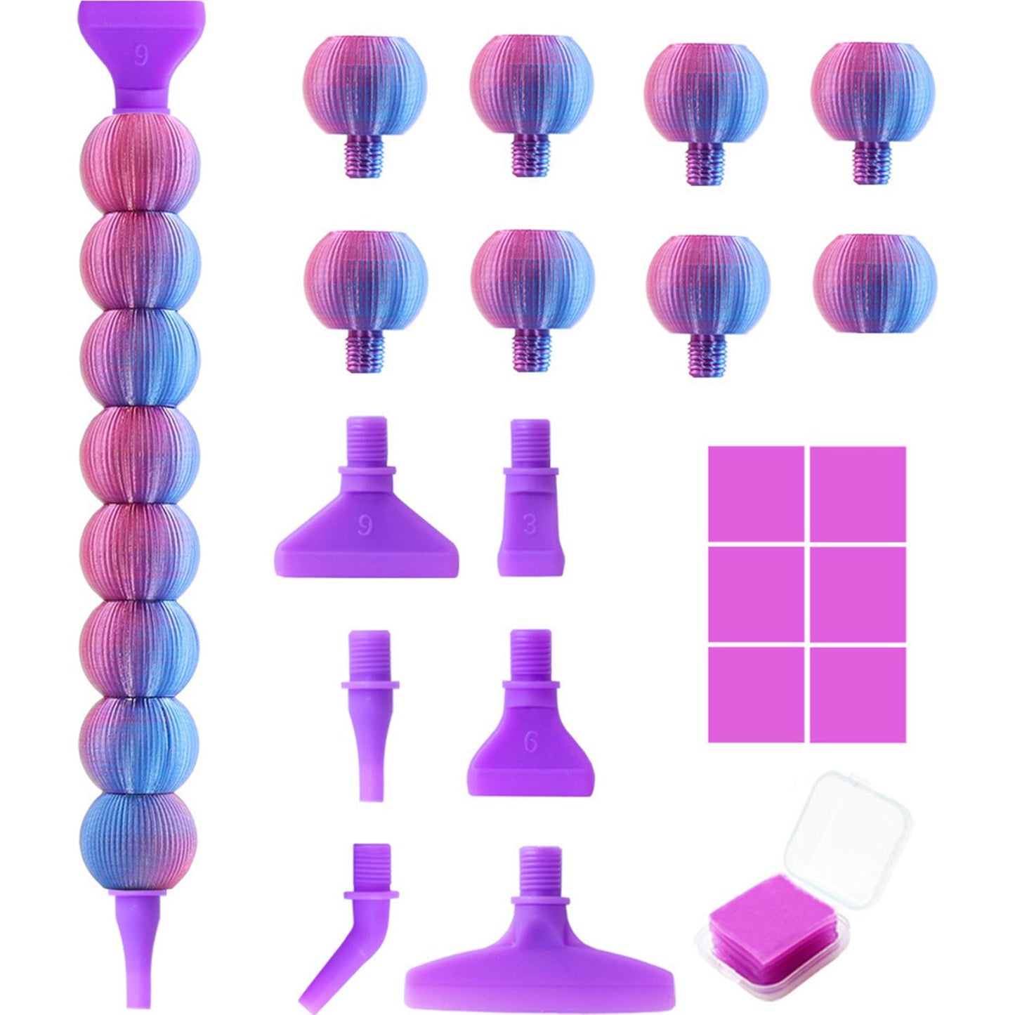 Diamond Painting Pen Diamond Art Pen 5D Diamond Painting Tools (Blue Purple)