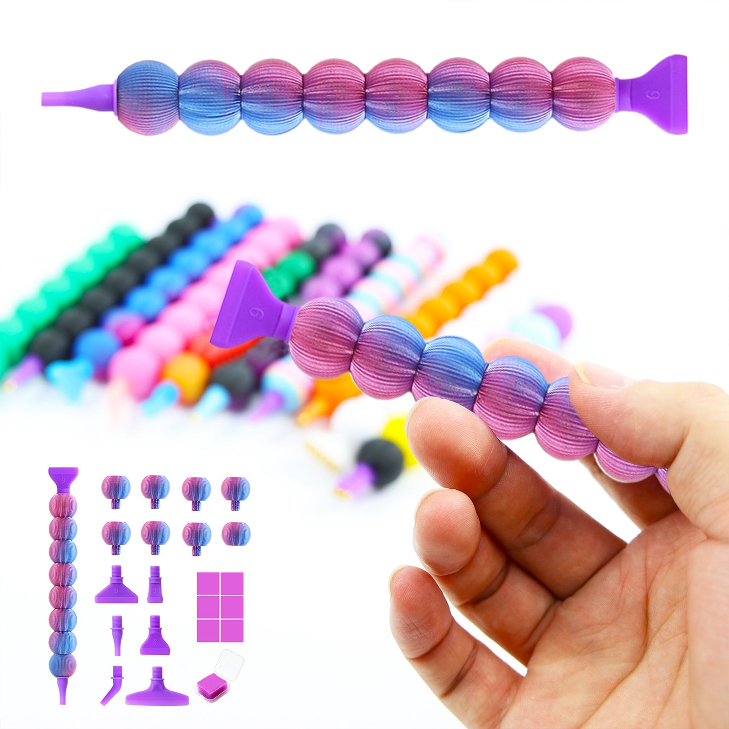 Diamond Painting Pen Diamond Art Pen 5D Diamond Painting Tools (Blue Purple)