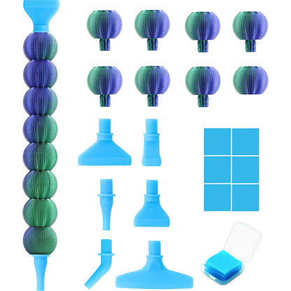 Diamond Painting Pen Diamond Art Pen 5D Diamond Painting Tools (Blue Green)