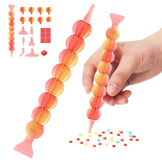 Diamond Painting Pen Diamond Art Pen 5D Diamond Painting Tools (Gold Red)