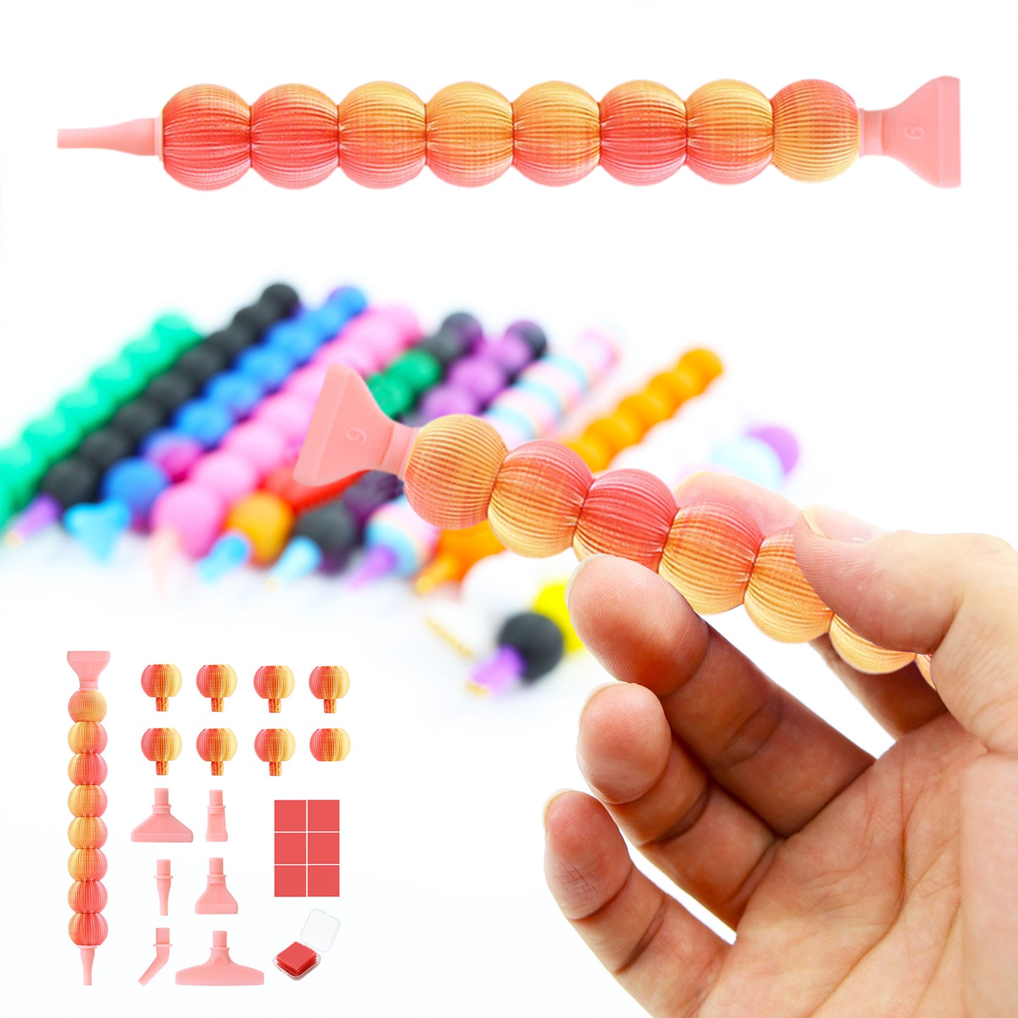 Diamond Painting Pen Diamond Art Pen 5D Diamond Painting Tools (Gold Red)