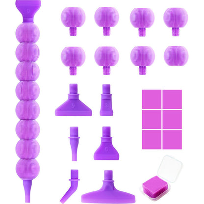 Diamond Painting Pen Diamond Art Pen 5D DIY Diamond Painting Tools (Purple)